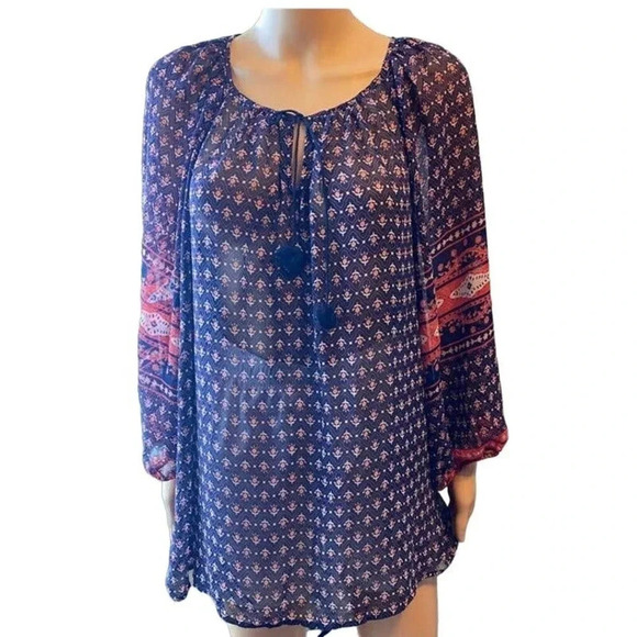 Liz Claiborne Comfortable Lightweight Beach Summer Top Women Plus 1X - Picture 1 of 5